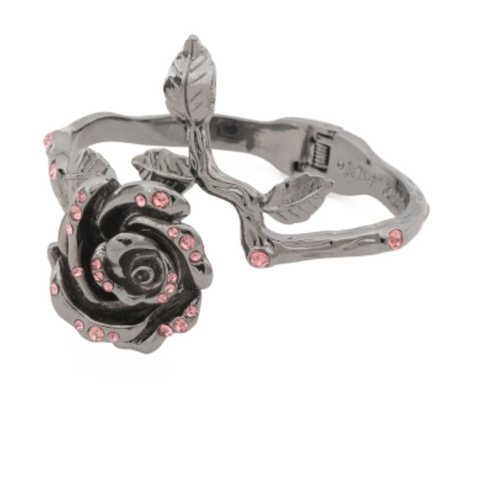 Betsey Johnson Rose Bypass Bracelet